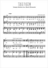 Téléchargez l'arrangement de la partition de Tibie Paiom en PDF pour deux voix égales et piano