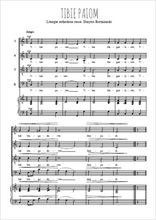 Téléchargez l'arrangement de la partition de Tibie Paiom en PDF pour 4 voix mixtes et piano