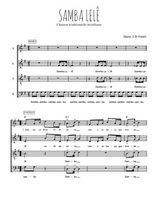 Téléchargez l'arrangement de la partition de bresil-samba-lele en PDF à quatre voix