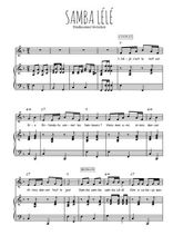 Téléchargez l'arrangement de la partition de Traditionnel-Samba-Lele-en-francais en PDF pour Chant et piano