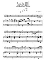 Téléchargez l'arrangement de la partition de bresil-samba-lele en PDF pour Chant et piano