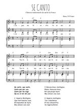 Téléchargez la partition de Se canto en PDF pour 2 voix égales et piano