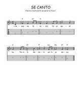 Téléchargez la tablature de la musique se-canto en PDF