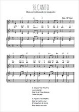 Téléchargez l'arrangement de la partition de Se canto (Languedoc) en PDF pour deux voix égales et piano