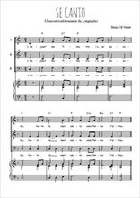Téléchargez l'arrangement de la partition de Se canto (Languedoc) en PDF pour trois voix mixtes et piano
