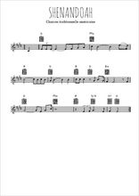 Téléchargez l'arrangement de la partition en Sib de la musique Shenandoah en PDF