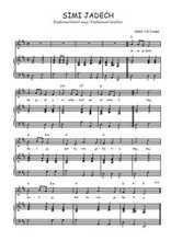 Téléchargez l'arrangement de la partition de Traditionnel-Simi-jadech en PDF pour Chant et piano