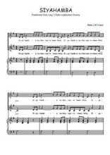 Téléchargez l'arrangement de la partition de Siyahamba en PDF pour deux voix égales et piano