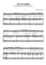 Téléchargez l'arrangement de la partition de afrique-du-sud-siyahamba en PDF pour Chant et piano
