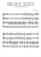 Téléchargez la partition de Song for ye, Jacobites en PDF pour 2 voix égales et piano