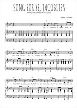 Téléchargez la partition de Song for ye, Jacobites en PDF pour Chant et piano