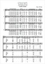 Téléchargez l'arrangement de la partition de Souliko (en français) en PDF à quatre voix SATB