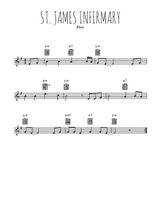Téléchargez l'arrangement de la partition en Sib de la musique St. James infirmary blues en PDF