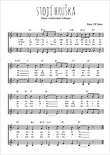 Téléchargez l'arrangement de la partition de Chant tchèque - Stojí hruška en PDF à deux voix