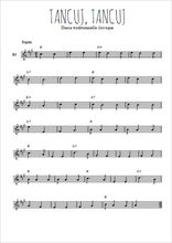 Téléchargez l'arrangement de la partition en Sib de la musique Danse slovaque - Tancuj, tancuj en PDF