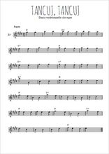 Téléchargez l'arrangement de la partition pour sax en Mib de la musique Danse slovaque - Tancuj, tancuj en PDF