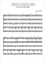 Téléchargez l'arrangement de la partition de Tarentella napoletana en PDF pour trois voix mixtes et piano