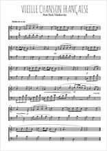 Téléchargez l'arrangement de la partition de Vieille chanson française (Romance) en PDF à deux voix