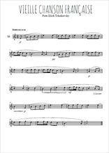 Téléchargez l'arrangement de la partition en Sib de la musique Vieille chanson française (Romance) en PDF