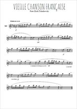 Téléchargez l'arrangement de la partition pour sax en Mib de la musique Vieille chanson française (Romance) en PDF