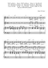 Téléchargez l'arrangement de la partition de Tchou-ou tchou-ou gbovi en PDF pour deux voix égales et piano