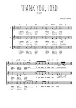 Téléchargez l'arrangement de la partition de Traditionnel-Thank-you-Lord en PDF à trois voix