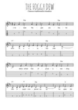 Téléchargez la tablature de la musique Traditionnel-The-foggy-dew en PDF