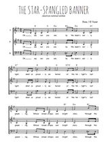 Téléchargez l'arrangement de la partition de The star-spangled banner en PDF à trois voix