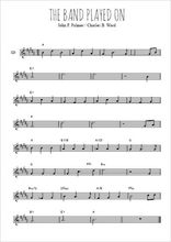 Téléchargez l'arrangement de la partition en Sib de la musique The band played on en PDF