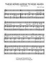 Téléchargez l'arrangement de la partition de spiritual-these-bones-going-to-rise-again en PDF pour Chant et piano