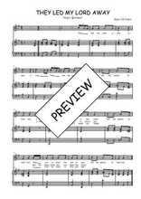 Téléchargez l'arrangement de la partition de Traditionnel-They-led-my-Lord-away en PDF pour Chant et piano