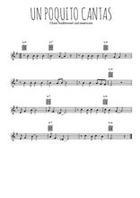 Téléchargez l'arrangement de la partition en Sib de la musique Un poquito cantas en PDF