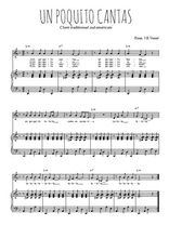 Téléchargez la partition de Un poquito cantas en PDF pour Chant et piano