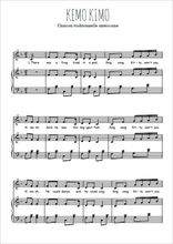Téléchargez l'arrangement de la partition de usa-kemo-kimo en PDF pour Chant et piano