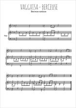 Téléchargez l'arrangement de la partition de vaggvisa-berceuse-suedoise en PDF pour Chant et piano