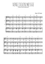 Téléchargez l'arrangement de la partition de Venez divin Messie en PDF pour trois voix mixtes et piano