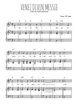 Téléchargez la partition de Venez divin Messie en PDF pour Chant et piano