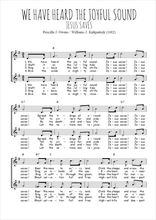Priscilla J. Owens / Williams J. Kirkpatrick - We have heard the joyful sound, 2 voix