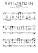 Priscilla J. Owens / Williams J. Kirkpatrick - We have heard the joyful sound, 3 voix