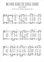 Priscilla J. Owens / Williams J. Kirkpatrick - We have heard the joyful sound, 4 voix