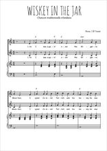 Téléchargez l'arrangement de la partition de Whiskey in the jar en PDF pour deux voix égales et piano