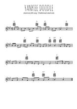 Téléchargez l'arrangement de la partition en Sib de la musique Yankee Doodle en PDF